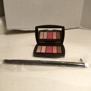 NEW LANCOME 5 PALLET EYESHADOW + DUAL BRUSH
